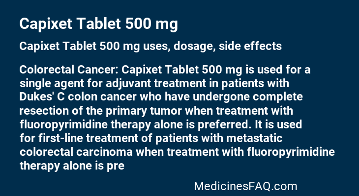 Capixet Tablet 500 mg