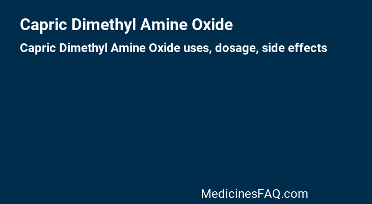 Capric Dimethyl Amine Oxide