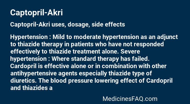 Captopril-Akri