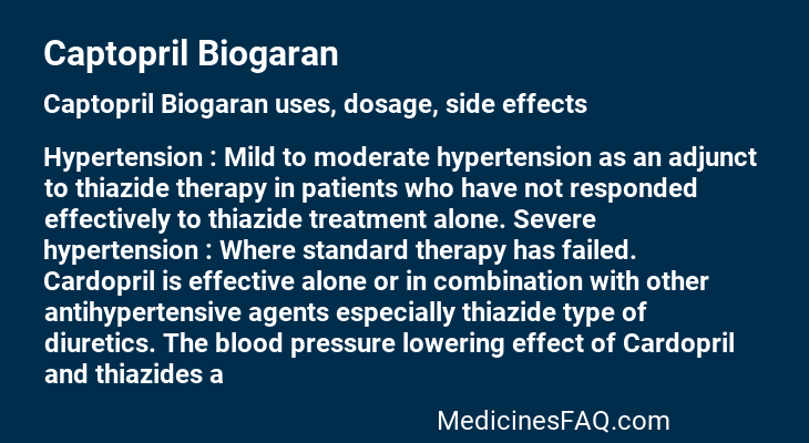 Captopril Biogaran