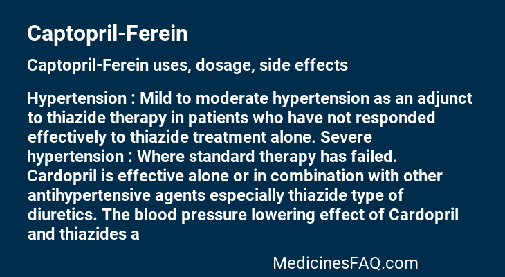 Captopril-Ferein