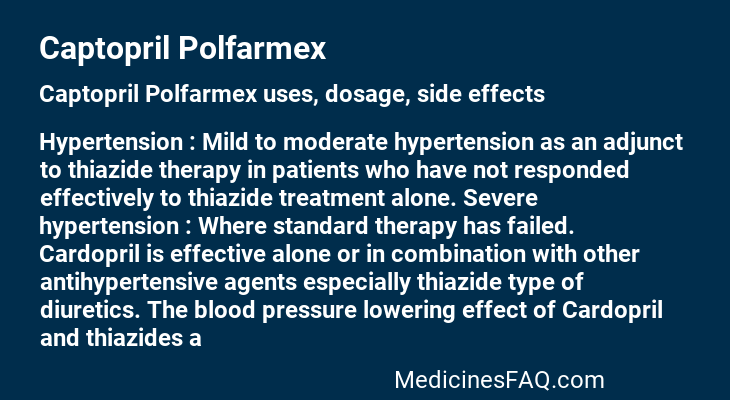 Captopril Polfarmex