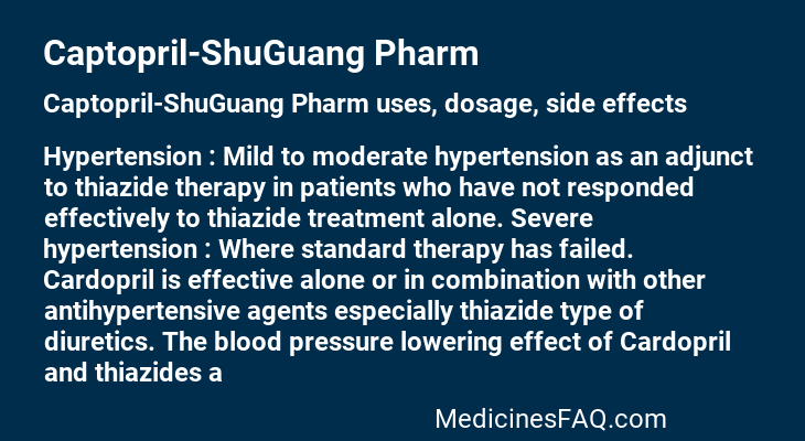 Captopril-ShuGuang Pharm