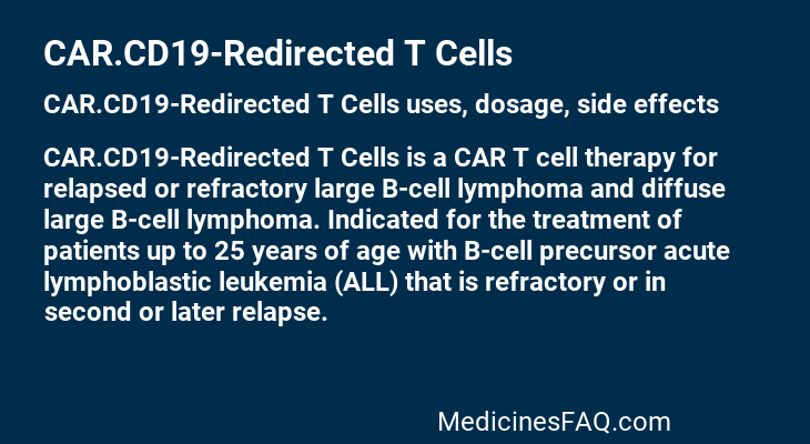 CAR.CD19-Redirected T Cells