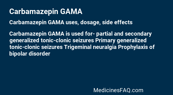 Carbamazepin GAMA