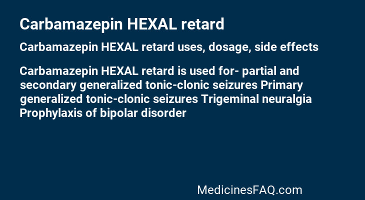 Carbamazepin HEXAL retard