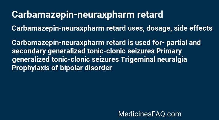 Carbamazepin-neuraxpharm retard