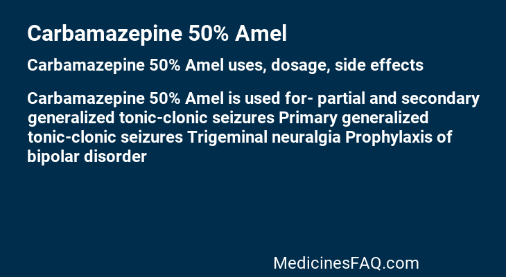 Carbamazepine 50% Amel