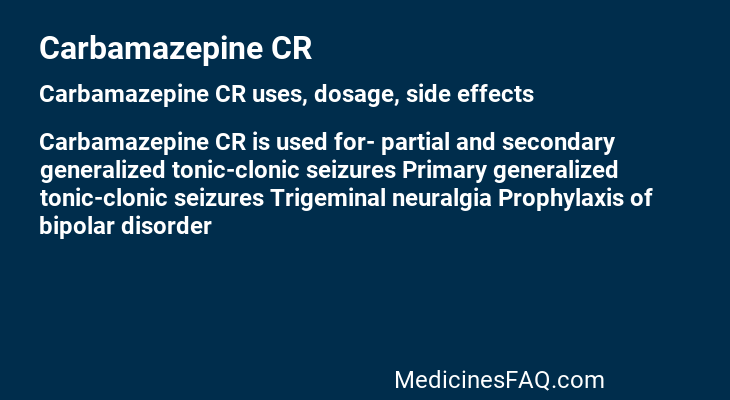 Carbamazepine CR