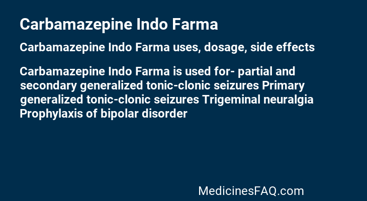 Carbamazepine Indo Farma