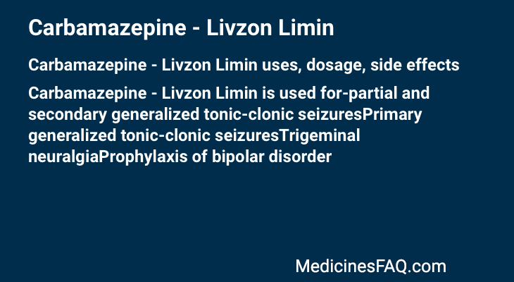 Carbamazepine - Livzon Limin