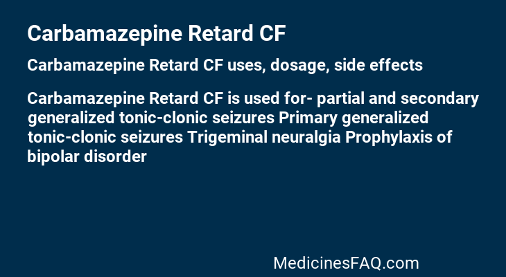 Carbamazepine Retard CF
