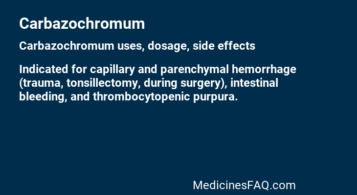 Carbazochromum
