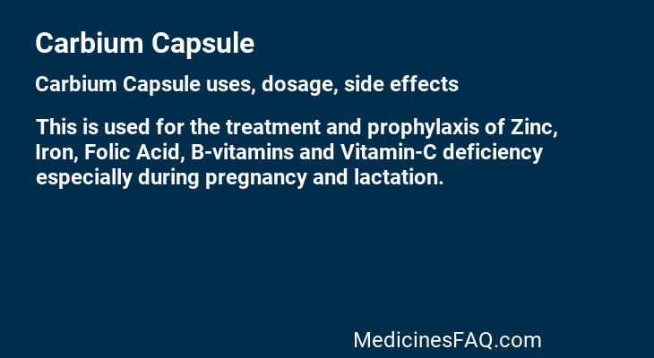 Carbium Capsule