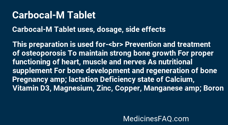 Carbocal-M Tablet