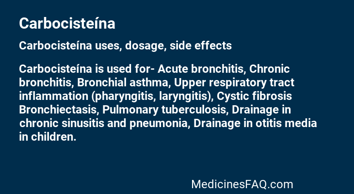 Carbocisteína