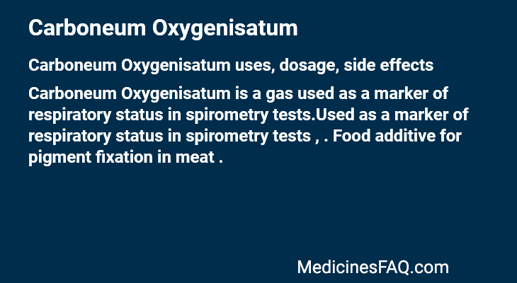 Carboneum Oxygenisatum