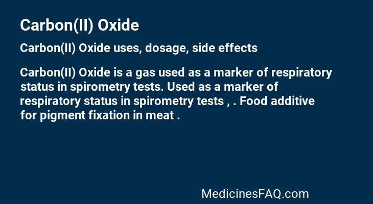 Carbon(II) Oxide