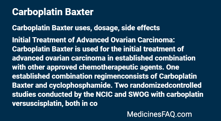 Carboplatin Baxter