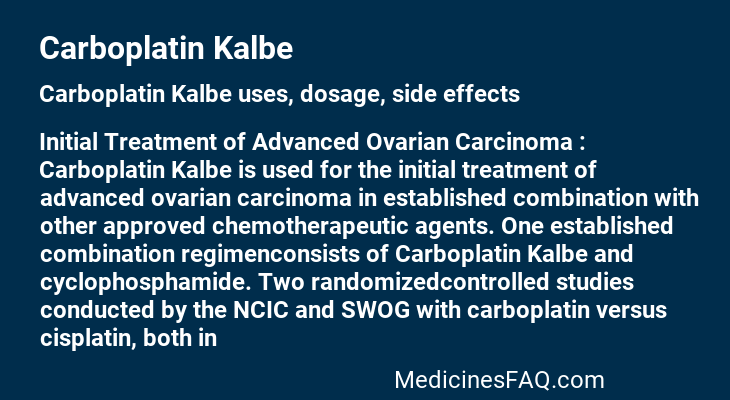 Carboplatin Kalbe