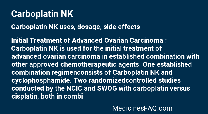 Carboplatin NK
