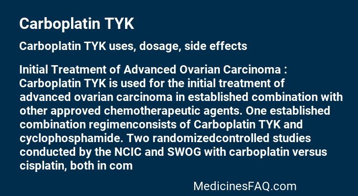 Carboplatin TYK