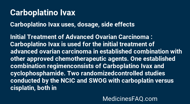 Carboplatino Ivax