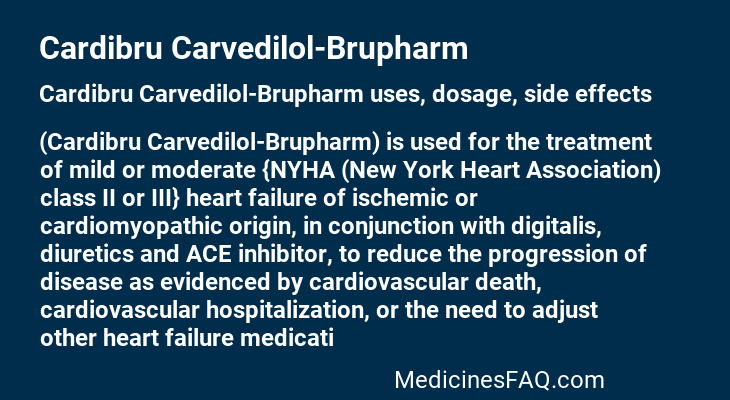 Cardibru Carvedilol-Brupharm