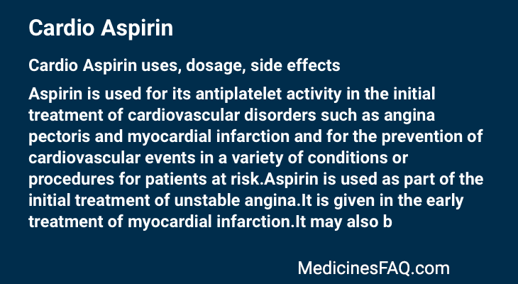 Cardio Aspirin