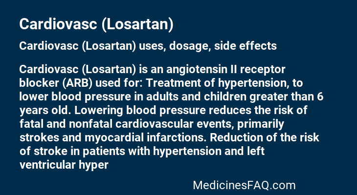 Cardiovasc (Losartan)