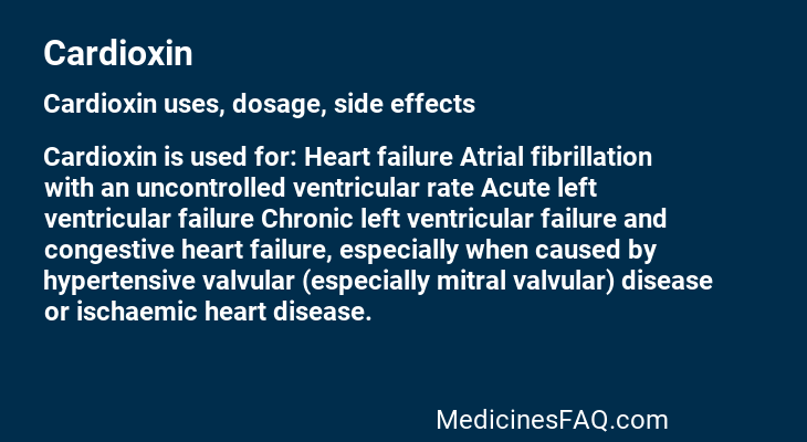 Cardioxin