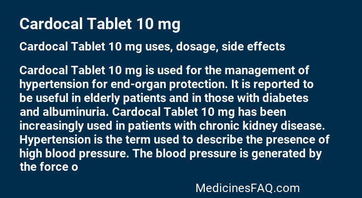 Cardocal Tablet 10 mg