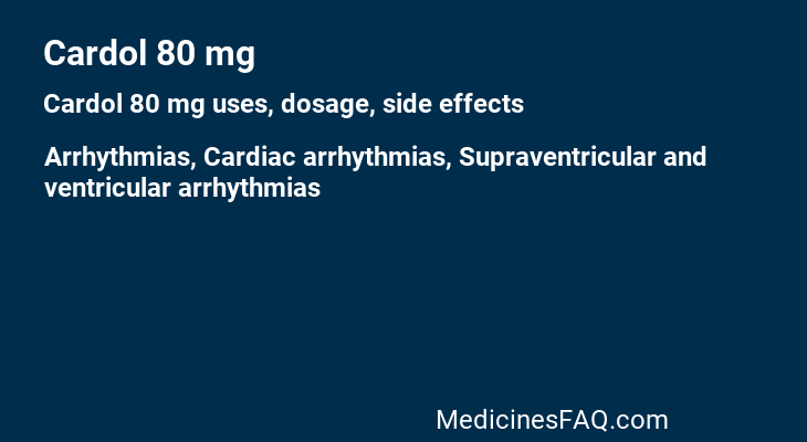 Cardol 80 mg