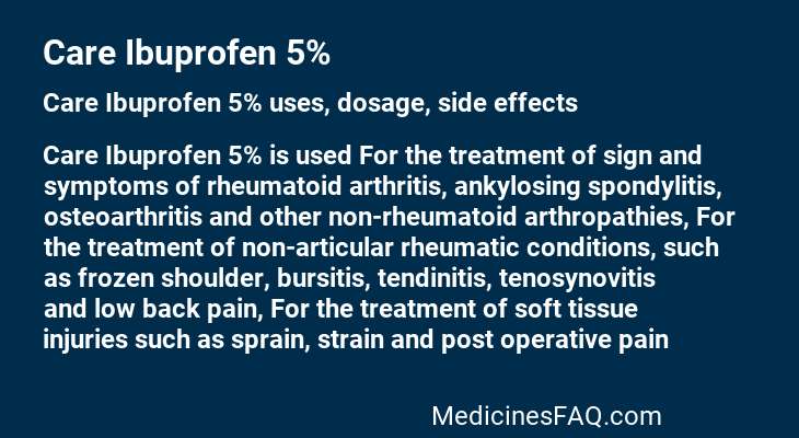 Care Ibuprofen 5%