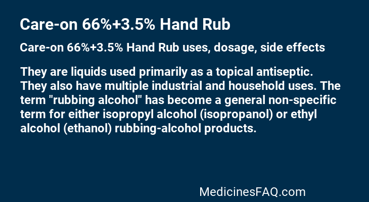 Care-on 66%+3.5% Hand Rub