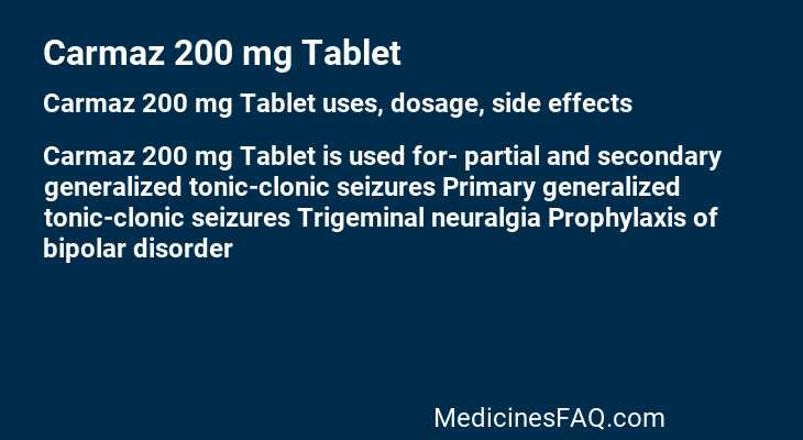 Carmaz 200 mg Tablet