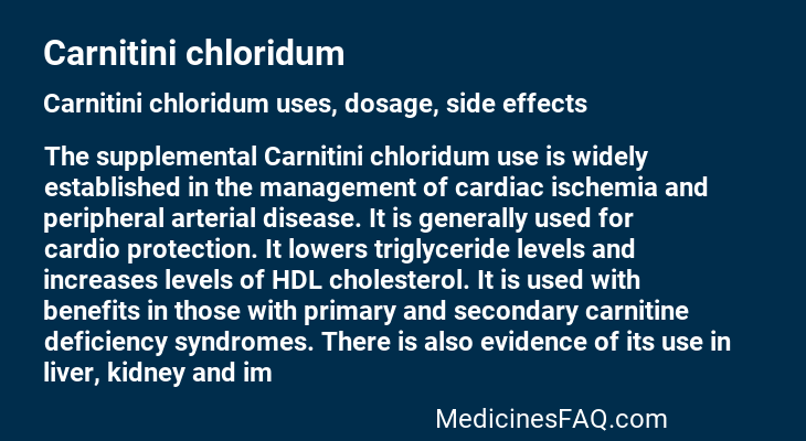 Carnitini chloridum