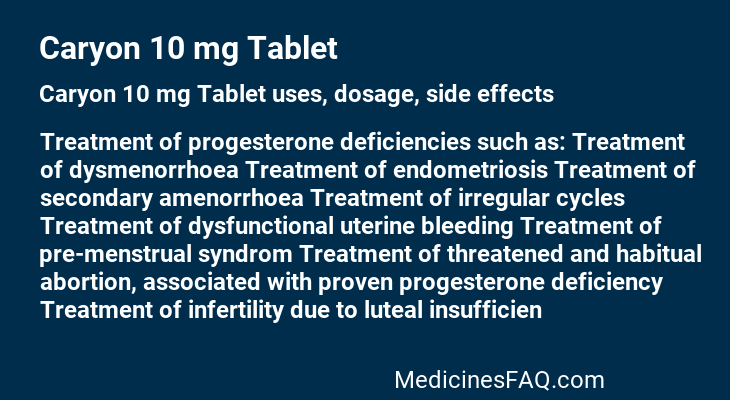 Caryon 10 mg Tablet