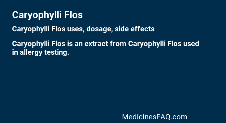 Caryophylli Flos