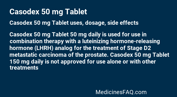 Casodex 50 mg Tablet