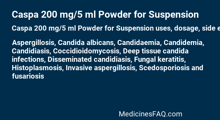 Caspa 200 mg/5 ml Powder for Suspension