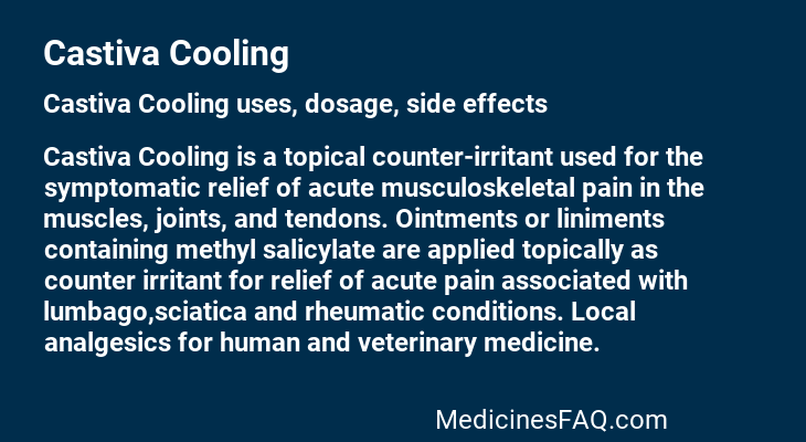 Castiva Cooling
