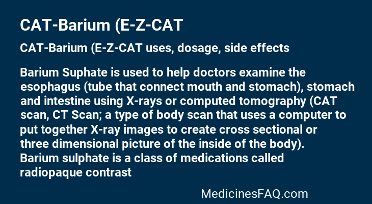 CAT-Barium (E-Z-CAT