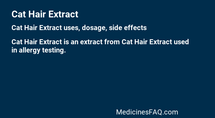 Cat Hair Extract