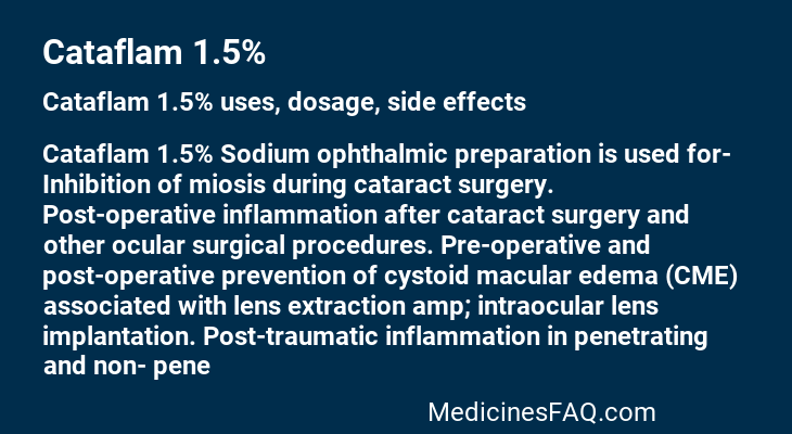 Cataflam 1.5%