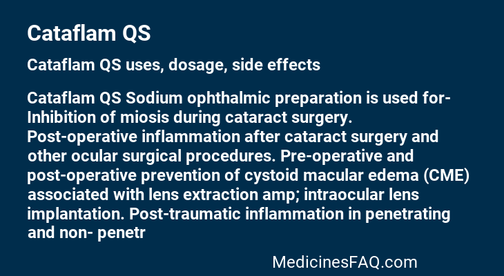 Cataflam QS