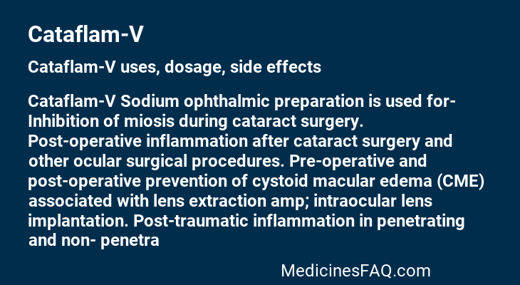 Cataflam-V