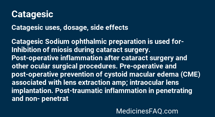Catagesic