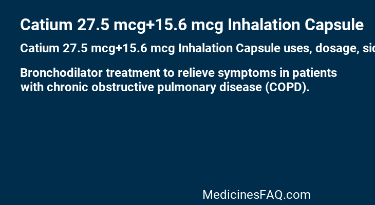 Catium 27.5 mcg+15.6 mcg Inhalation Capsule