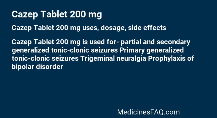 Cazep Tablet 200 mg